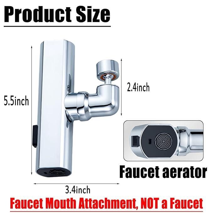 3-in-1 360° Waterfall Kitchen Faucet | Touch Faucet & Sink Extender