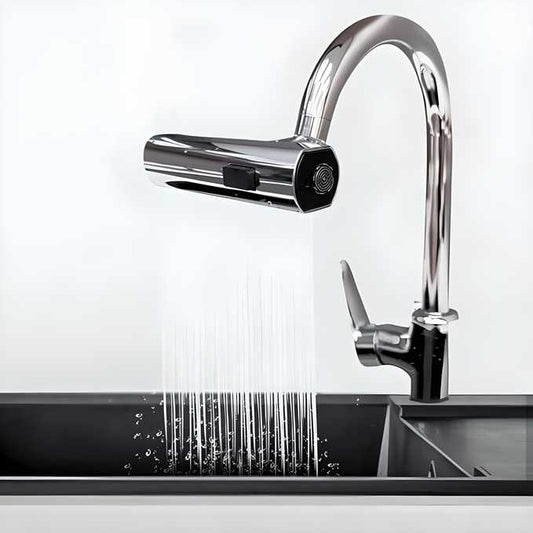 3-in-1 360° Waterfall Kitchen Faucet | Touch Faucet & Sink Extender