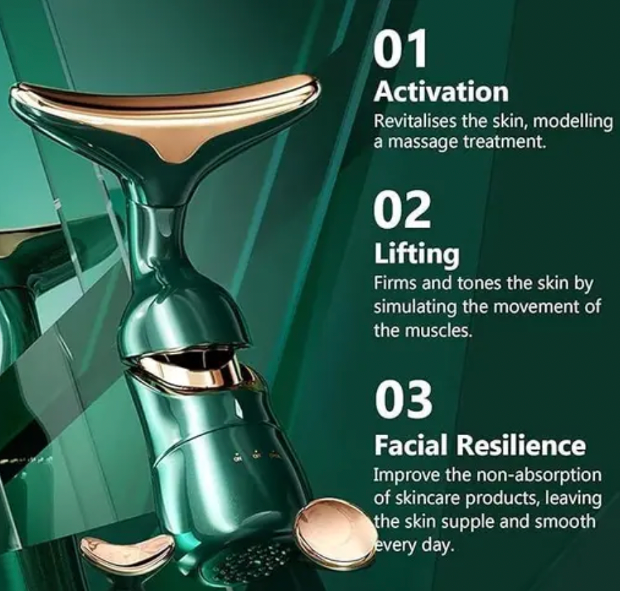2 In 1 Anti Wrinkles  Facial Massager For Skin Care