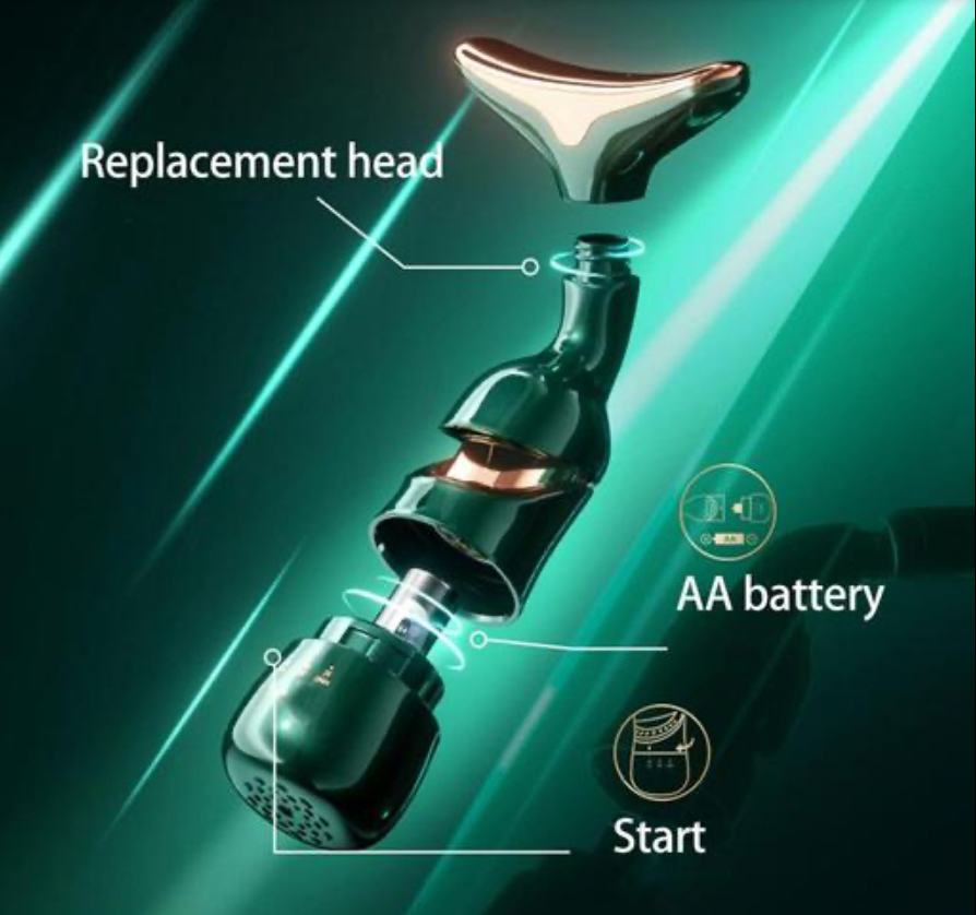 2 In 1 Anti Wrinkles  Facial Massager For Skin Care